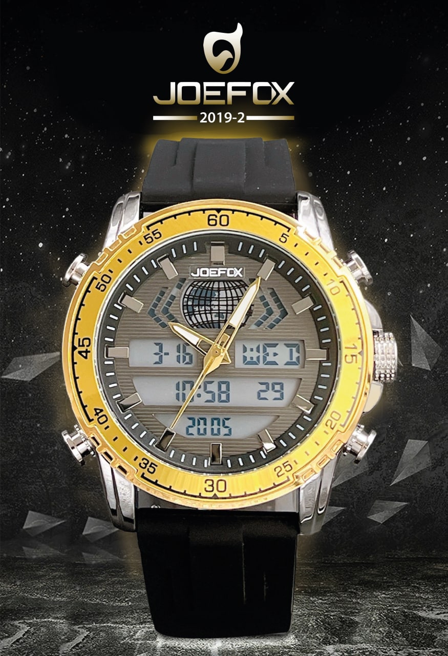 2019-2 RELOJ JFX ANA-DIG LUZ LED SILICONA HOMBRE